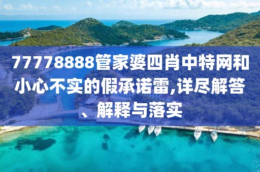 77778888管家婆四肖中特网和小心不实的假承诺雷,详尽解答、解释与落实