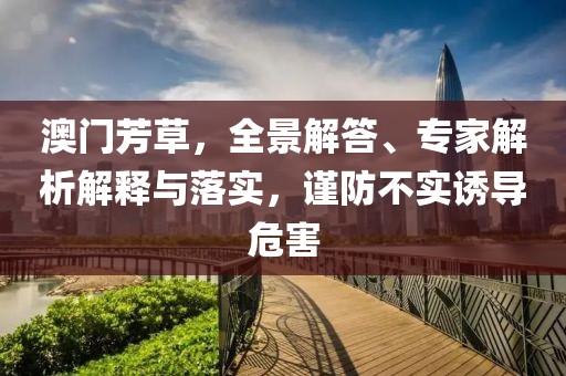 澳门芳草，全景解答、专家解析解释与落实，谨防不实诱导危害